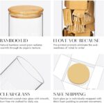 AW BRIDAL "I Love You Because" memory jar with a bamboo lid and 50 blank kraft paper love notes spilling out.