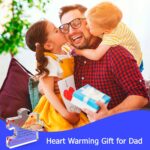 Engraved acrylic puzzle block with "Dad" theme and a heartfelt message, ideal for Father's Day or birthday gifts.